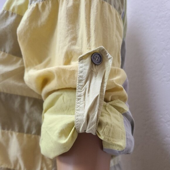 BURBERRY BRIT EXPLODED NOVA CHECK POPOVER SHIRT TUNIC TOP PLAID COTTON sz XS - Picture 7 of 10